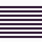 Horizontal Stripes - White and Dark Purple Collage 8  x 10 