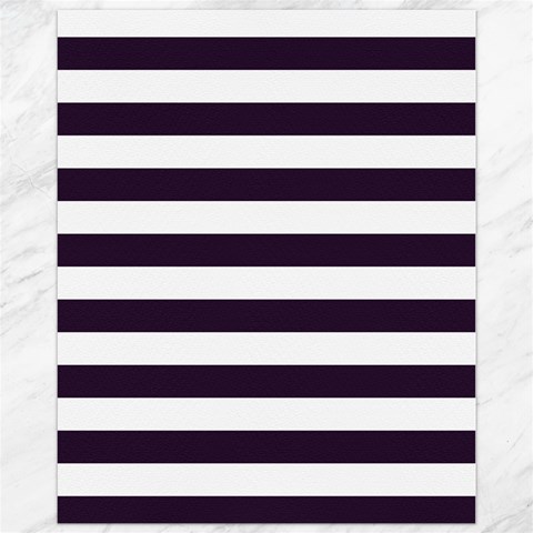 Horizontal Stripes 10.95 x13.48  Canvas - 1
