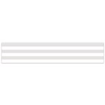 Horizontal Stripes - White and Platinum Gray Flano Scarf (Small)