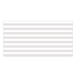 Horizontal Stripes - White and Platinum Gray Satin Shawl