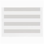 Horizontal Stripes - White and Platinum Gray Large Glasses Cloth (2 Sides)