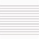 Horizontal Stripes - White and Platinum Gray Collage 11  x 14 