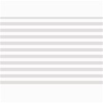 Horizontal Stripes - White and Platinum Gray Collage 12  x 18 