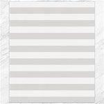 Horizontal Stripes - White and Platinum Gray Canvas 8  x 10 