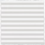 Horizontal Stripes - White and Platinum Gray Canvas 20  x 20 