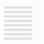 Horizontal Stripes - White and Platinum Gray Small Garden Flag (Two Sides)