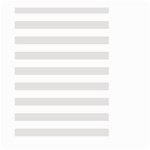 Horizontal Stripes - White and Platinum Gray Large Garden Flag (Two Sides)