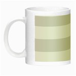Horizontal Stripes - White and Platinum Gray Night Luminous Mug