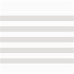 Horizontal Stripes - White and Platinum Gray 5  x 7  Photo Cards