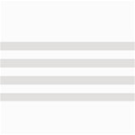 Horizontal Stripes - White and Platinum Gray 4  x 8  Photo Cards