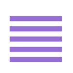 Horizontal Stripes - White and Dark Pastel Purple Greeting Card 5  x 7 