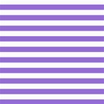 Horizontal Stripes - White and Dark Pastel Purple ScrapBook Page 8  x 8 