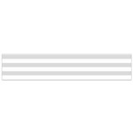 Horizontal Stripes - White and Gainsboro Gray Flano Scarf (Small)