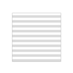 Horizontal Stripes - White and Gainsboro Gray Satin Bandana Scarf