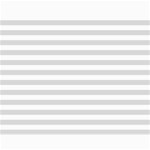 Horizontal Stripes - White and Gainsboro Gray Collage 11  x 14 