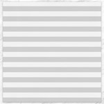 Horizontal Stripes - White and Gainsboro Gray Canvas 12  x 12 