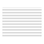 Horizontal Stripes - White and Gainsboro Gray Double Sided Flano Blanket (Mini)