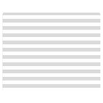 Horizontal Stripes - White and Gainsboro Gray Double Sided Flano Blanket (Medium)
