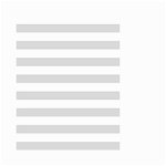 Horizontal Stripes - White and Gainsboro Gray Small Garden Flag (Two Sides)