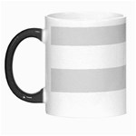 Horizontal Stripes - White and Gainsboro Gray Morph Mug
