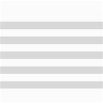 Horizontal Stripes - White and Gainsboro Gray 5  x 7  Photo Cards