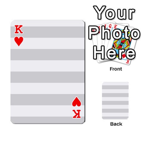 King Horizontal Stripes Front - HeartK