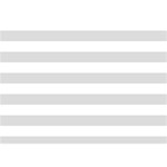 Horizontal Stripes - White and Gainsboro Gray Birthday Cake 3D Greeting Card (7x5)