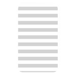 Horizontal Stripes - White and Light Gray Memory Card Reader (Rectangular)