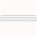 Horizontal Stripes - White and Light Gray Small Bar Mat