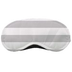 Horizontal Stripes - White and Light Gray Sleeping Mask