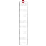Horizontal Stripes - White and Light Gray Large Book Mark