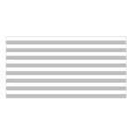 Horizontal Stripes - White and Silver Gray Satin Shawl