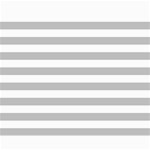 Horizontal Stripes - White and Silver Gray Collage 8  x 10 