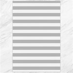 Horizontal Stripes - White and Silver Gray Canvas 24  x 36 