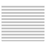 Horizontal Stripes - White and Silver Gray Double Sided Flano Blanket (Small)