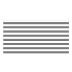 Horizontal Stripes - White and Gray Satin Shawl