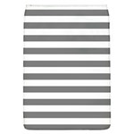 Horizontal Stripes - White and Gray Removable Flap Cover (L)