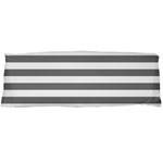 Horizontal Stripes - White and Gray Body Pillow Case (Dakimakura) (One Side)