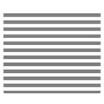 Horizontal Stripes - White and Gray Double Sided Flano Blanket (Small)