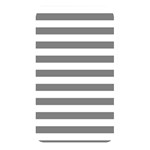 Horizontal Stripes - White and Gray Memory Card Reader (Rectangular)