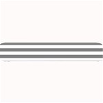 Horizontal Stripes - White and Gray Small Bar Mat