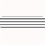 Horizontal Stripes - White and Gray Medium Bar Mat