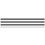 Horizontal Stripes - White and Dark Gray Flano Scarf (Small)