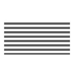 Horizontal Stripes - White and Dark Gray Satin Wrap