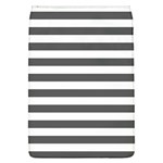 Horizontal Stripes - White and Dark Gray Removable Flap Cover (L)