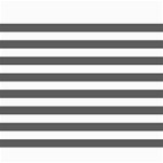 Horizontal Stripes - White and Dark Gray Collage 8  x 10 