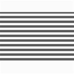 Horizontal Stripes - White and Dark Gray Collage 12  x 18 