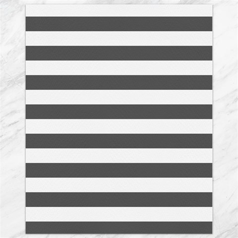 Horizontal Stripes 10.95 x13.48  Canvas - 1