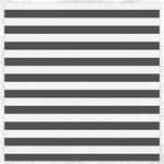 Horizontal Stripes - White and Dark Gray Canvas 20  x 20 