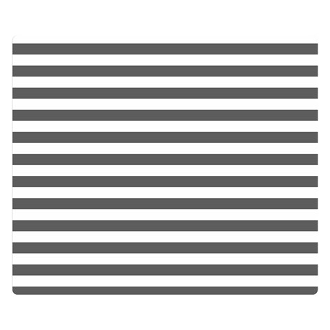 Horizontal Stripes 50 x40  Blanket Front